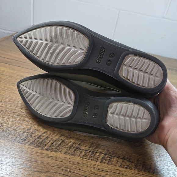 Crocs Rio Smoke Pointed Toe Ballet Flats - Picture 5 of 11